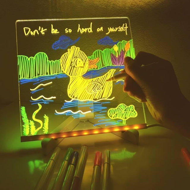 LED Notice Board with 7 colors Pen