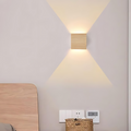 NordiLume | Scandinavian square wooden wall lamp