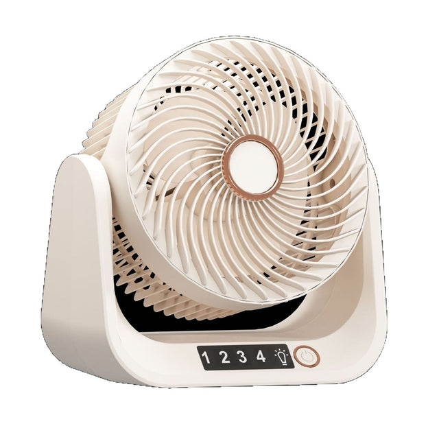 Women's multifunctional table fan with LED night light