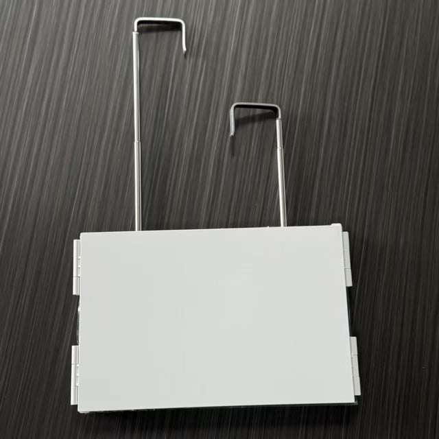 Adjustable Over-The-Door Hanging Mirror With Telescopic Stainless Steel Hooks