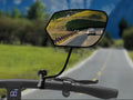 adjustable full-rotation handlebar rearview mirror with anti-glare convex glass