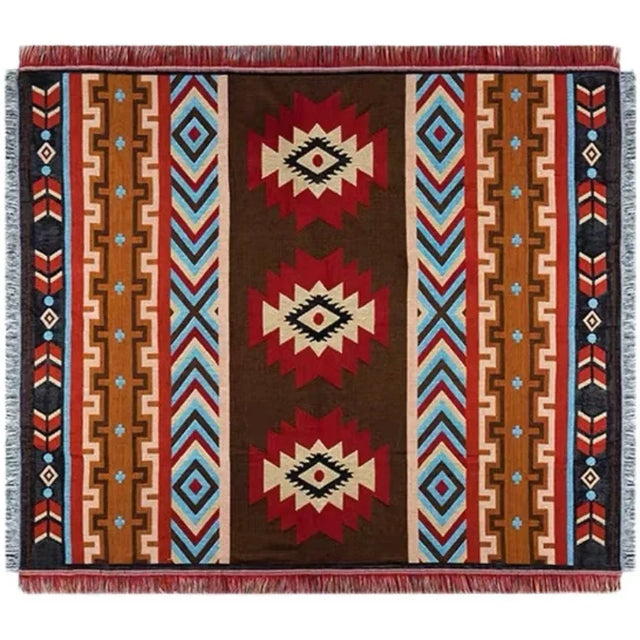 Outdoor Bohemian Picnic Blanket - Moisture-resistant Camping and Picnic Blanket in Ethnic Style
