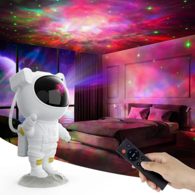 Star Projector Astronaut Lamp Adjustable LED Night Light Galaxy