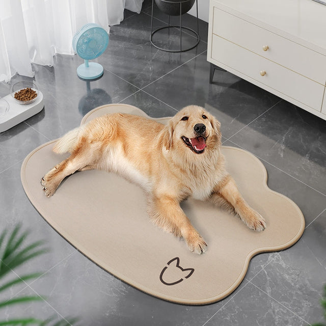 Summer Pet Cooler Pad Dogs Sleeping Pad Anti-Slip Scratch Resistant Cooling Mat, Size: 50x70cm(Beige) |