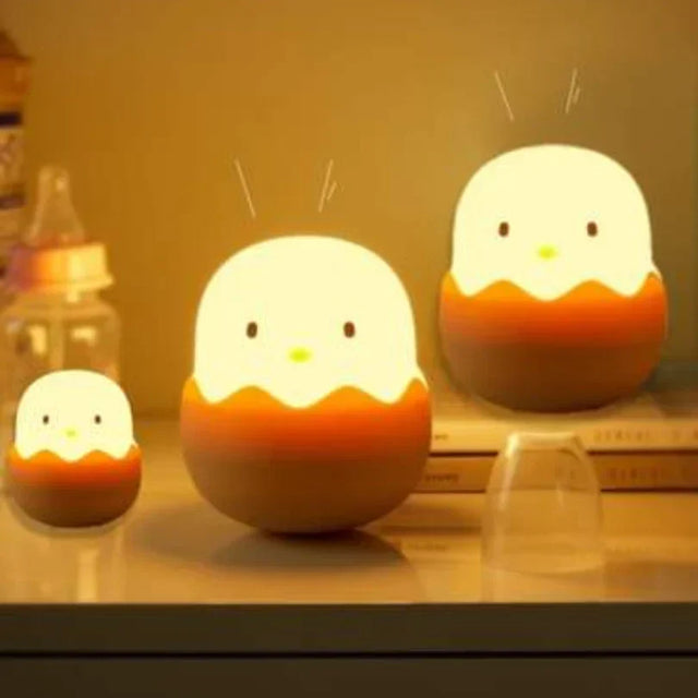 Chick Night Light for Children β Cute LED Lamp in Egg Design for the Children's Room