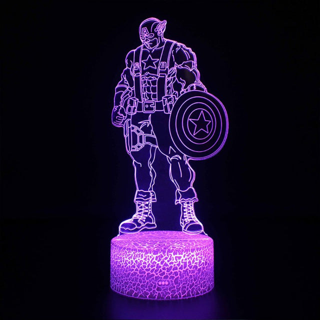 3D Lamp Marvel Captain America