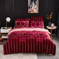 Geometric Luxury Duvet Cover – Breathable & Cooling