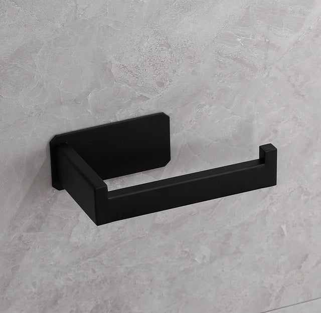 Stainless steel toilet paper holder (no drilling)