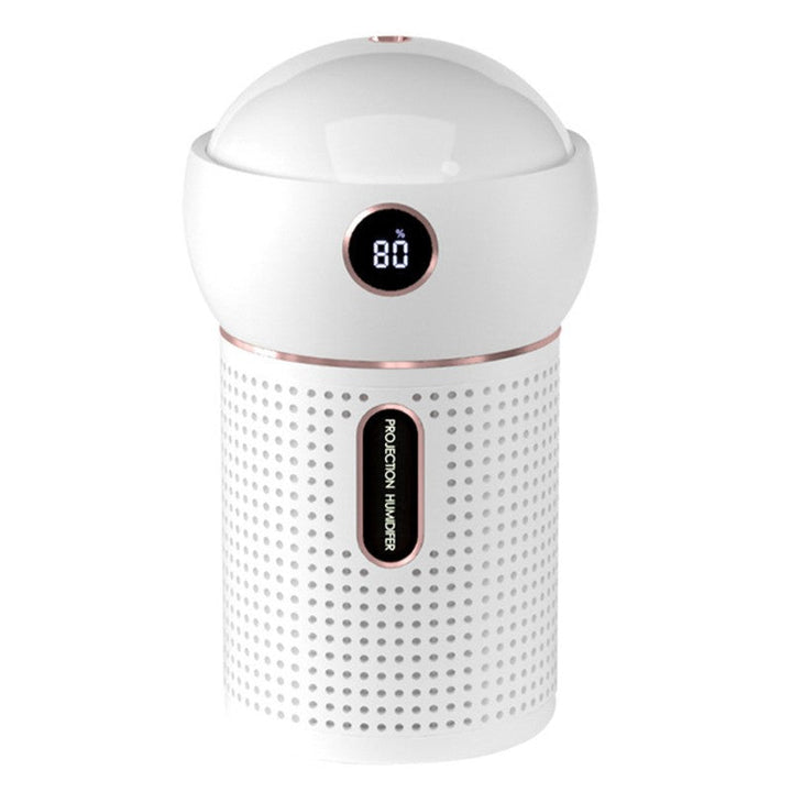 3-in-1 Portable Rechargeable Mini Humidifier, with 360¬∞ Dynamic Projection &amp; Night Light, for Home, Office &amp; Party
