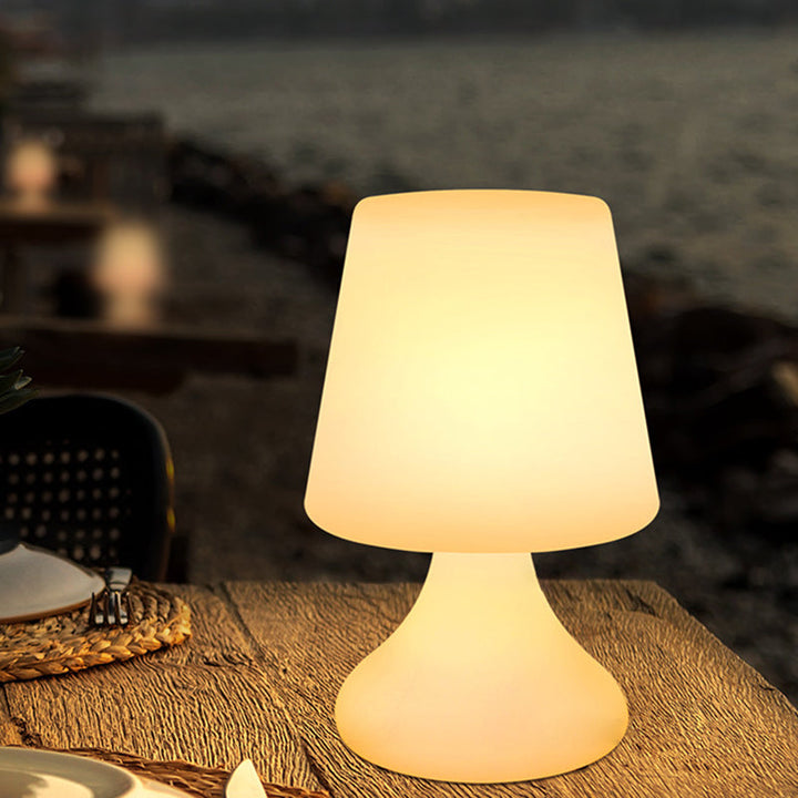 Modern Minimalist PE Cup Shape USB LED Table Lamp Night Light For Outdoor Patio |