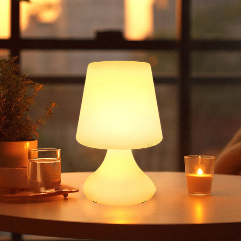 Modern Minimalist PE Cup Shape USB LED Table Lamp Night Light For Outdoor Patio |