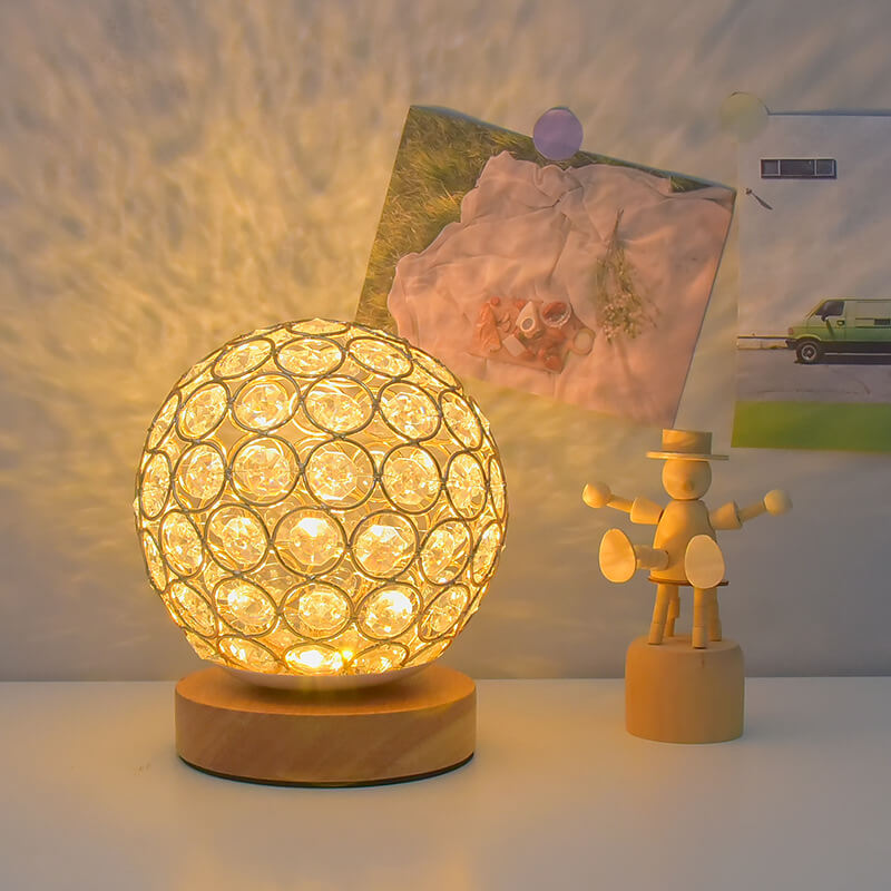 Modern Minimalistic Round USB Rechargeable LED Night Light Table Lamp