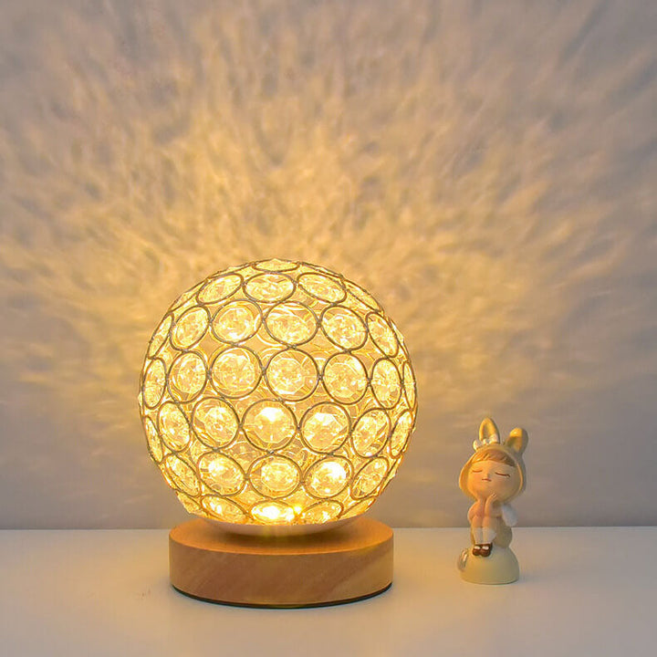 Modern Minimalist Round USB rechargeable LED table lamp