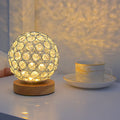 Modern Minimalistic Round USB Rechargeable LED Night Light Table Lamp