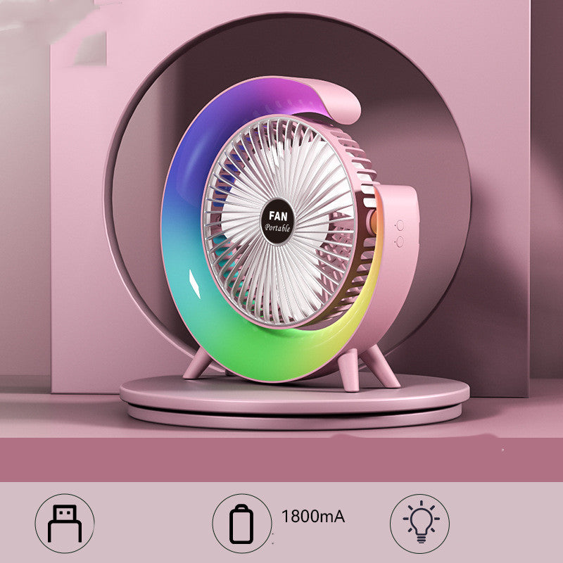 USB-Charging Night Light Mini Fan |
