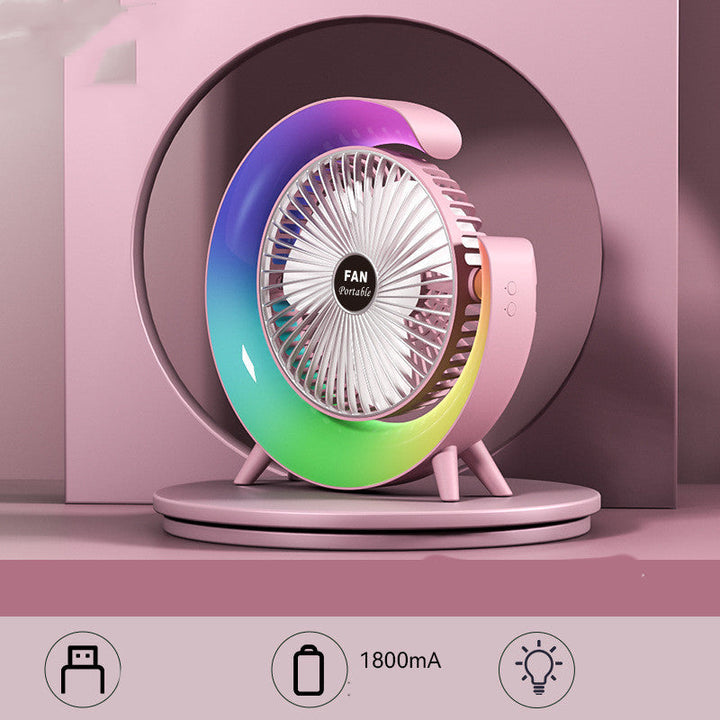 USB-Charging Night Light Mini Fan |