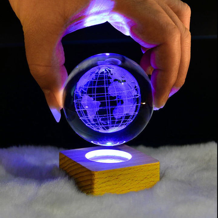 Night light Crystal ball 3D Galaxy |