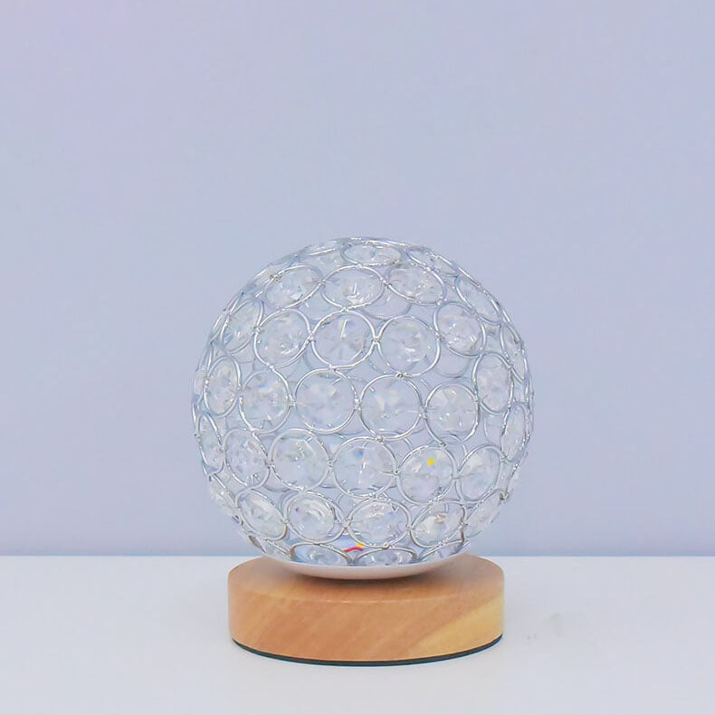 Modern Minimalist Round USB rechargeable LED table lamp