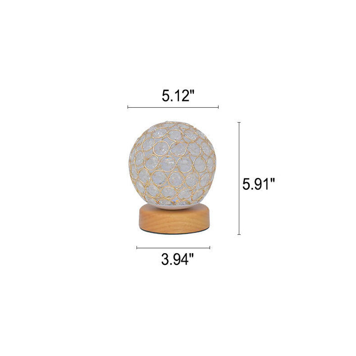 Modern Minimalist Round USB rechargeable LED table lamp