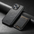 LuxCase Leather Phone Case with Card Slot and Stand – Compatible with iPhone |