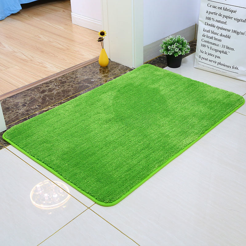 Feblilac Solid colour Tufted Bath Mat, Multiple Sizes Bath Mat, Pure Non-Slip Bath Mat