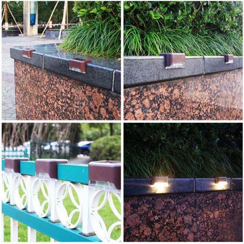 Waterproof Stair Solar Lights for Outdoors (4 pieces)