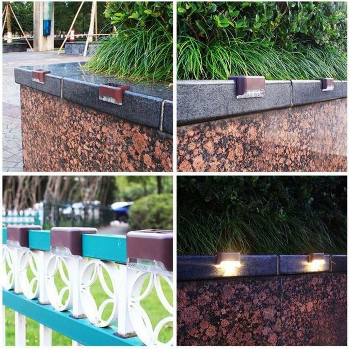 Waterproof Stair Solar Lights for Outdoors (4 pieces)