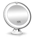 Lunora LED Makeup Mirror | 10x Magnification | 360° Rotatable | Compact & Travel-Friendly