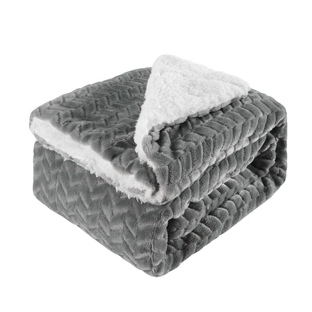 Women's cozy and warm fleece blanket with high collar