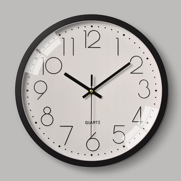 Simple Design 3D Silent Classroom Wall Clock 30 cm