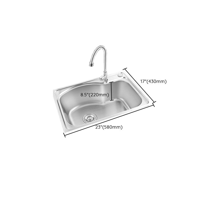 Modern bar prep mirror stainless steel with faucet workstation strip