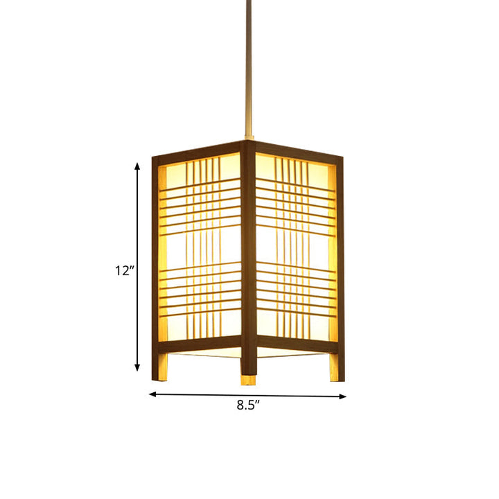Traditional Japanese Lantern Made of Wood