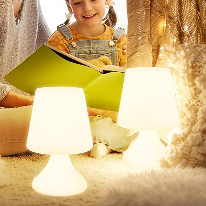 Modern Minimalist PE Cup Shape USB LED Table Lamp Night Light For Outdoor Patio |