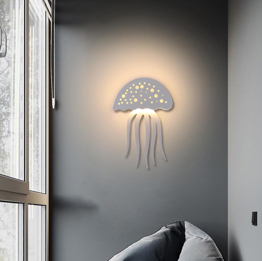 Modern creative 1-Light LED Jellyfish Wall Light