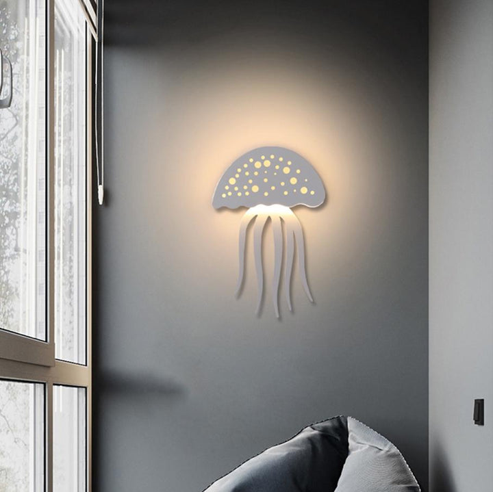 Modern creative 1-Light LED Jellyfish Wall Light