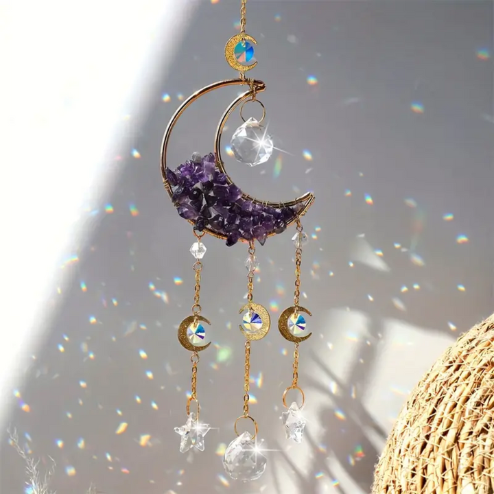 Moon crystal sun catcher