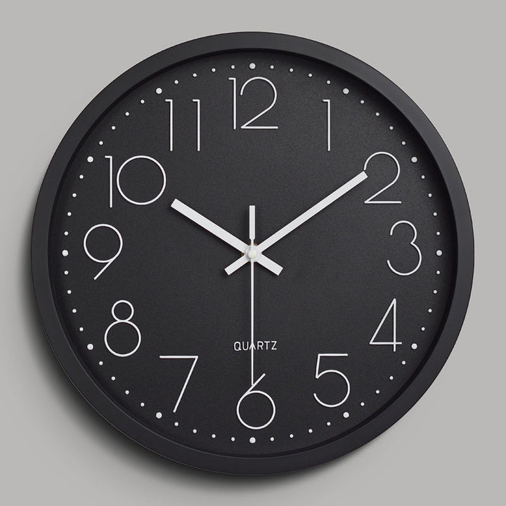 Simple Design 3D Silent Classroom Wall Clock 30 cm