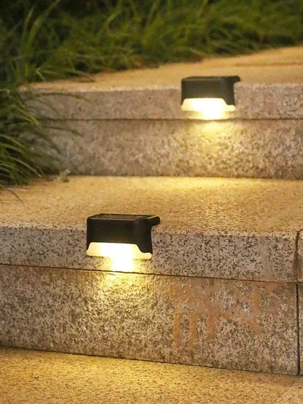 Solar-powered terrace lighting for outdoor use