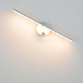 Nordic Minimalist Aluminium Long Bar Switch LED Mirror Wall Light Lamp