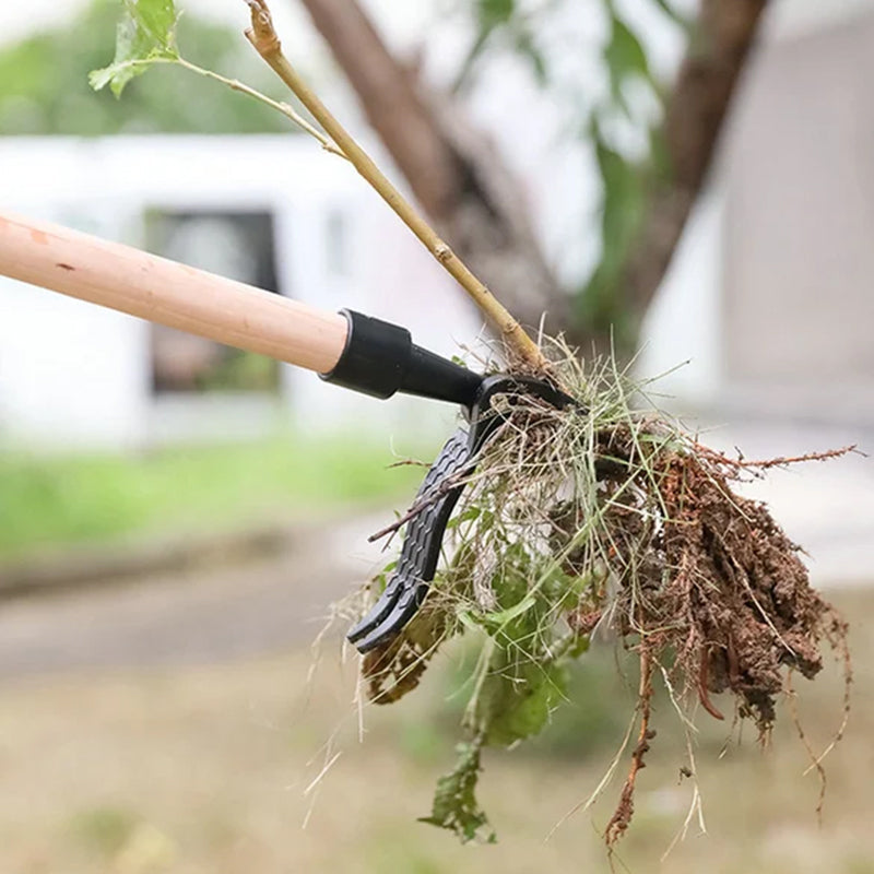 Stainless steel adjustable long handle removable weeder