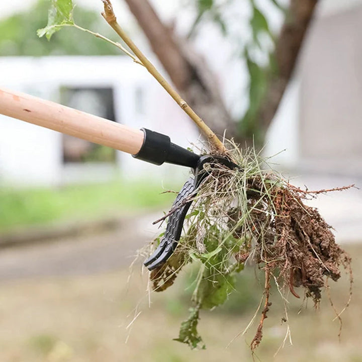 Stainless steel adjustable long handle removable weeder