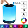 colorful LED Night Light Bluetooth Touchpad Wireless Speaker