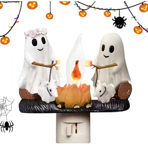 Ghost fire with flickering night light  ️‍