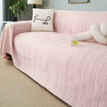 Tranquil Plush Leaf Sofa Cover
