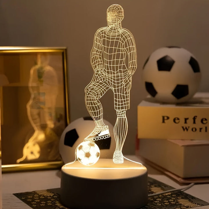 Soccer Player 3D Lamp – For a sporty atmosphere