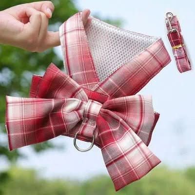 AURÉLIEN HARNESS – Adjustable dog harness with bow for stylish walks