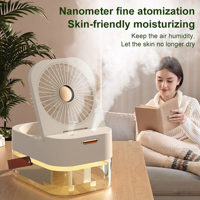Portable Spray Fan With Night Light |