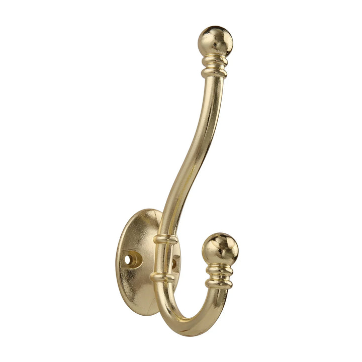High-quality dress hook made of brass – classic style – various colors – high quality – 1 piece