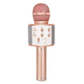 Rechargeable wireless Bluetooth karaoke microphone