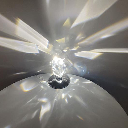 LuxorLite Diamond Crystal LED Table Lamp | Luxurious Mood Light | 3 or 16 color Change | Wireless Night Light